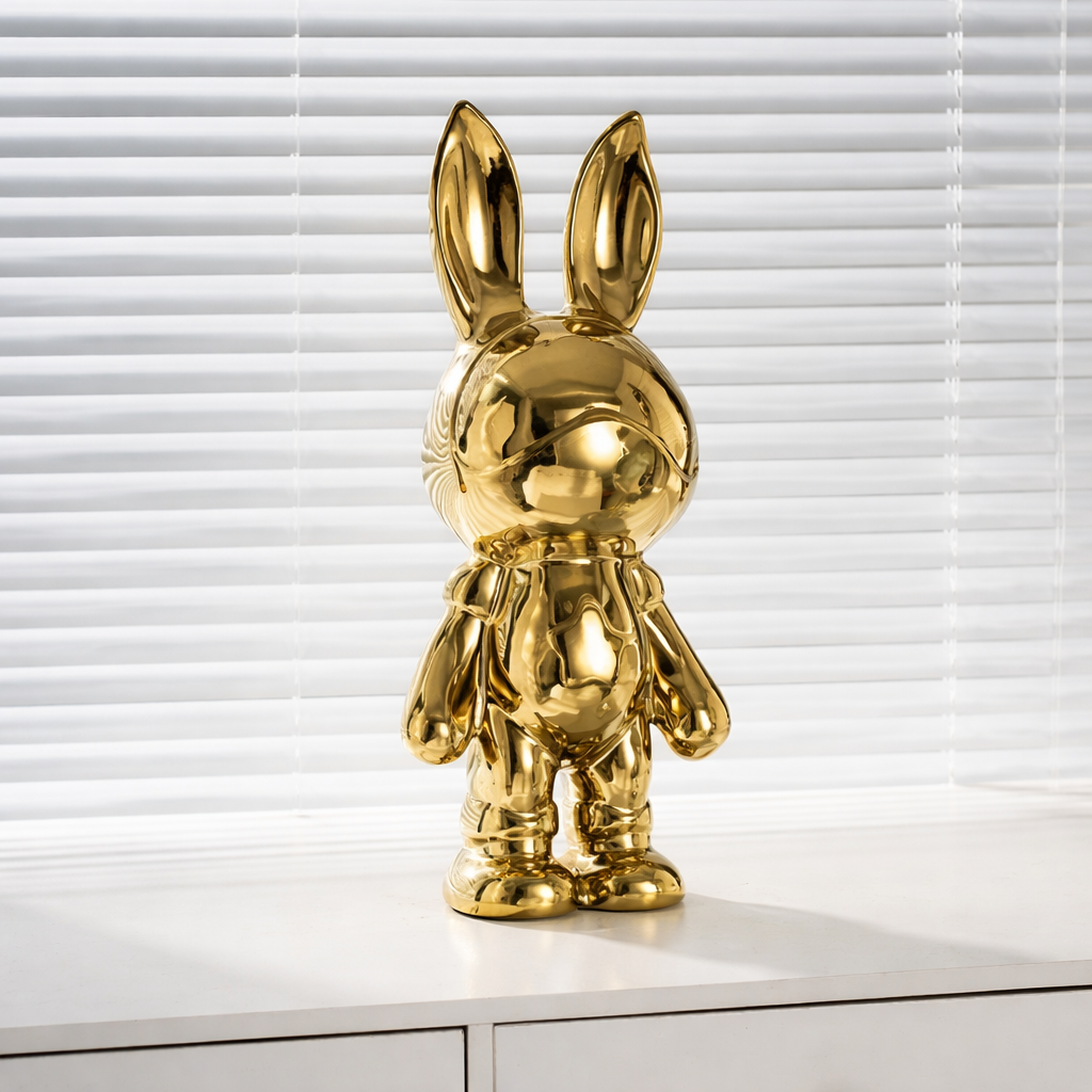 Luxury Gold Bunny Decorative Figurine