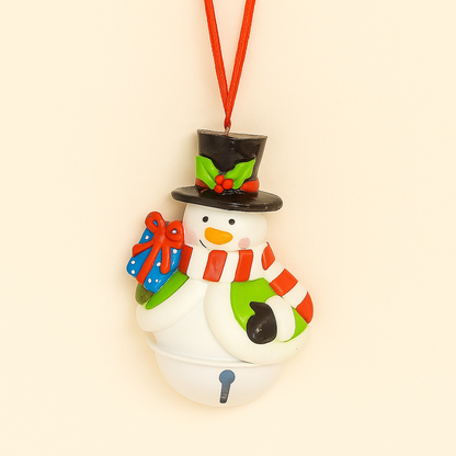 Set Of 3 Christmas Hanging Bell Ornaments