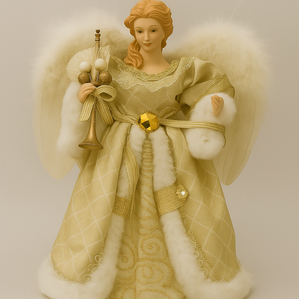 Elegant Christmas Angel Duo