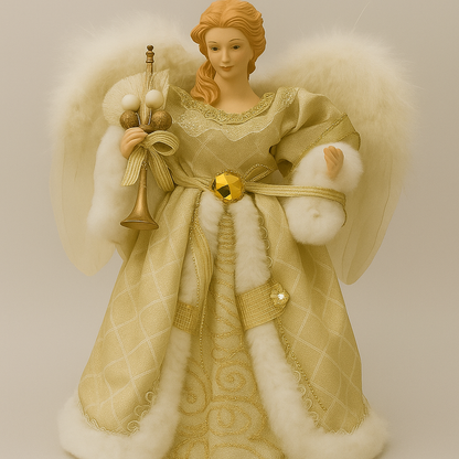 Elegant Christmas Angel Duo