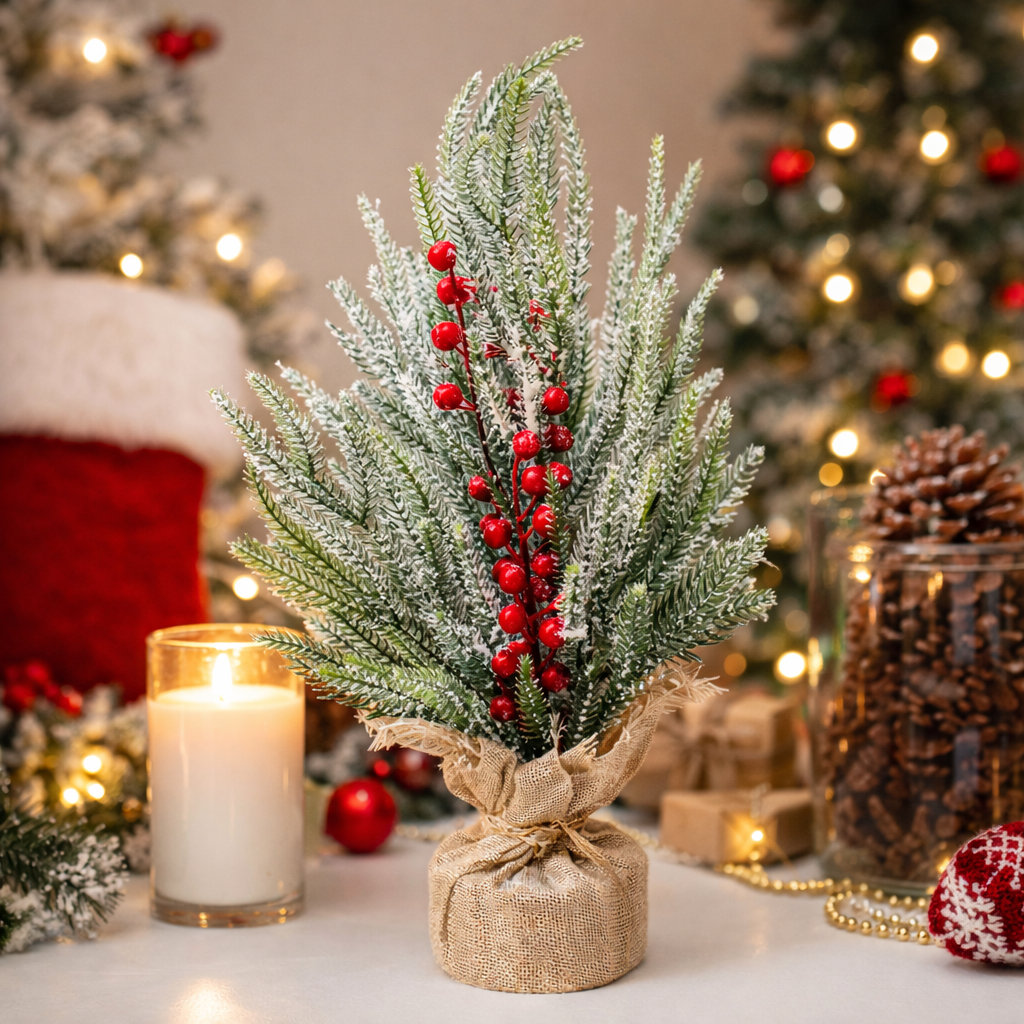 Decorative Christmas Plant for Tabletops