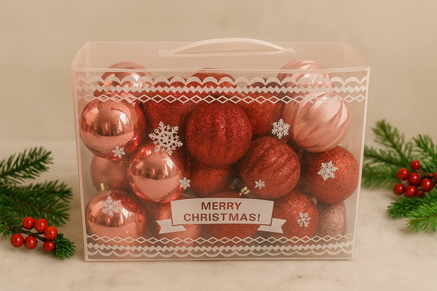 Luxury Christmas Baubles Set 16 balls
