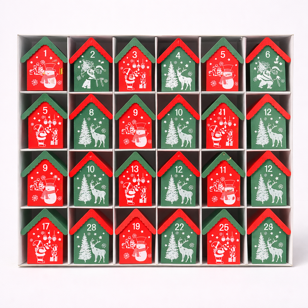 Wooden Christmas Advent Calendar – A Timeless Holiday Countdown