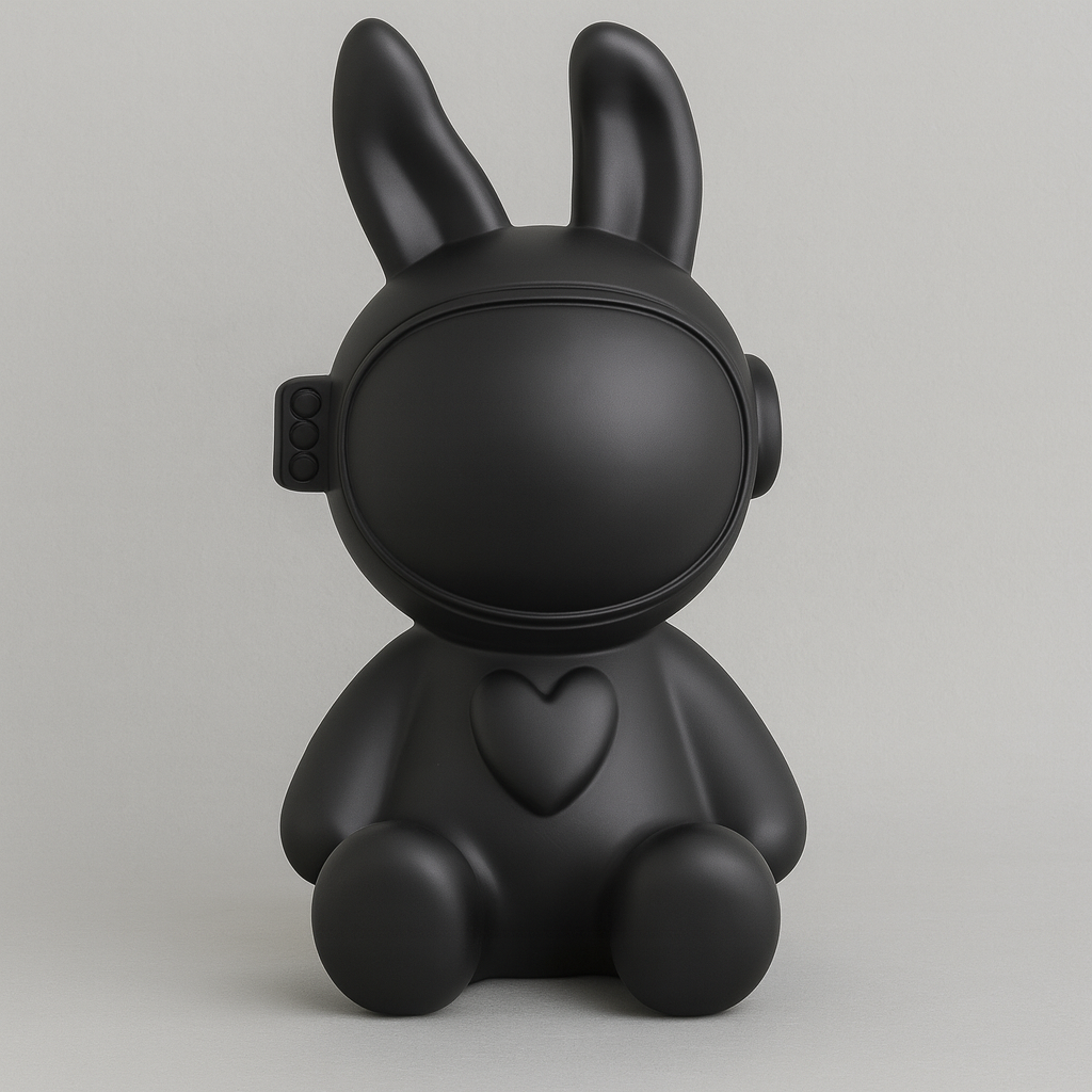 Modern Space Bunny Figurine