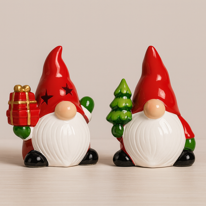 Christmas Gnome Salt & Pepper Shakers -set of 2