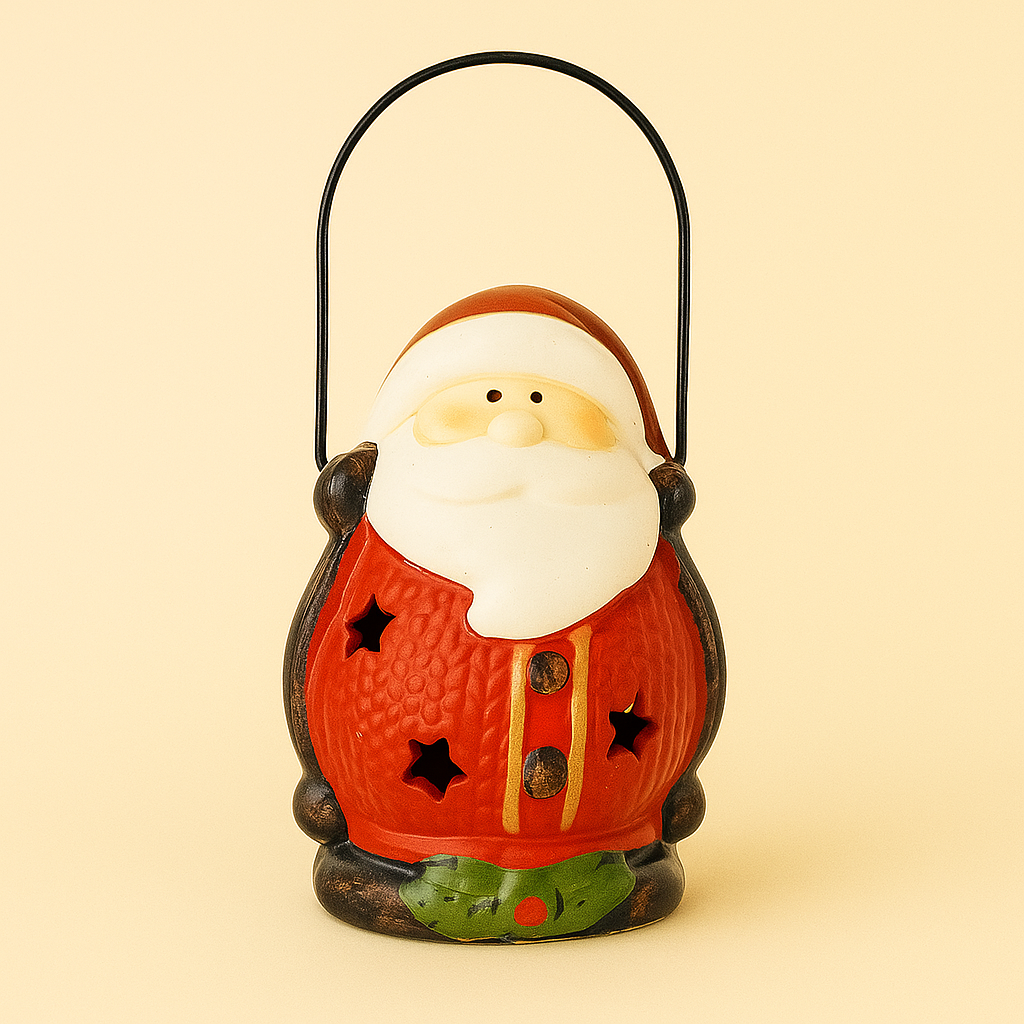 Santa Candle Lantern- set of 2