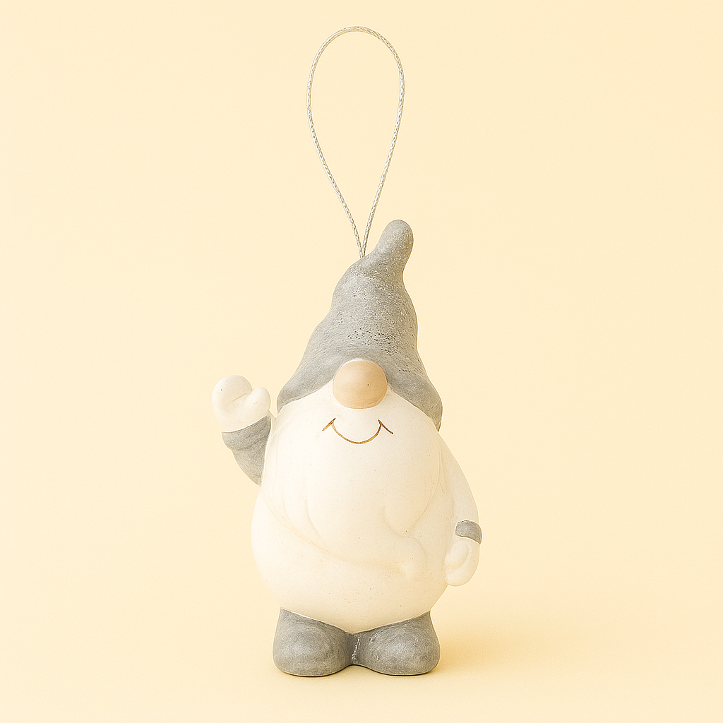 Hanging Gnome Ornament - set of 2