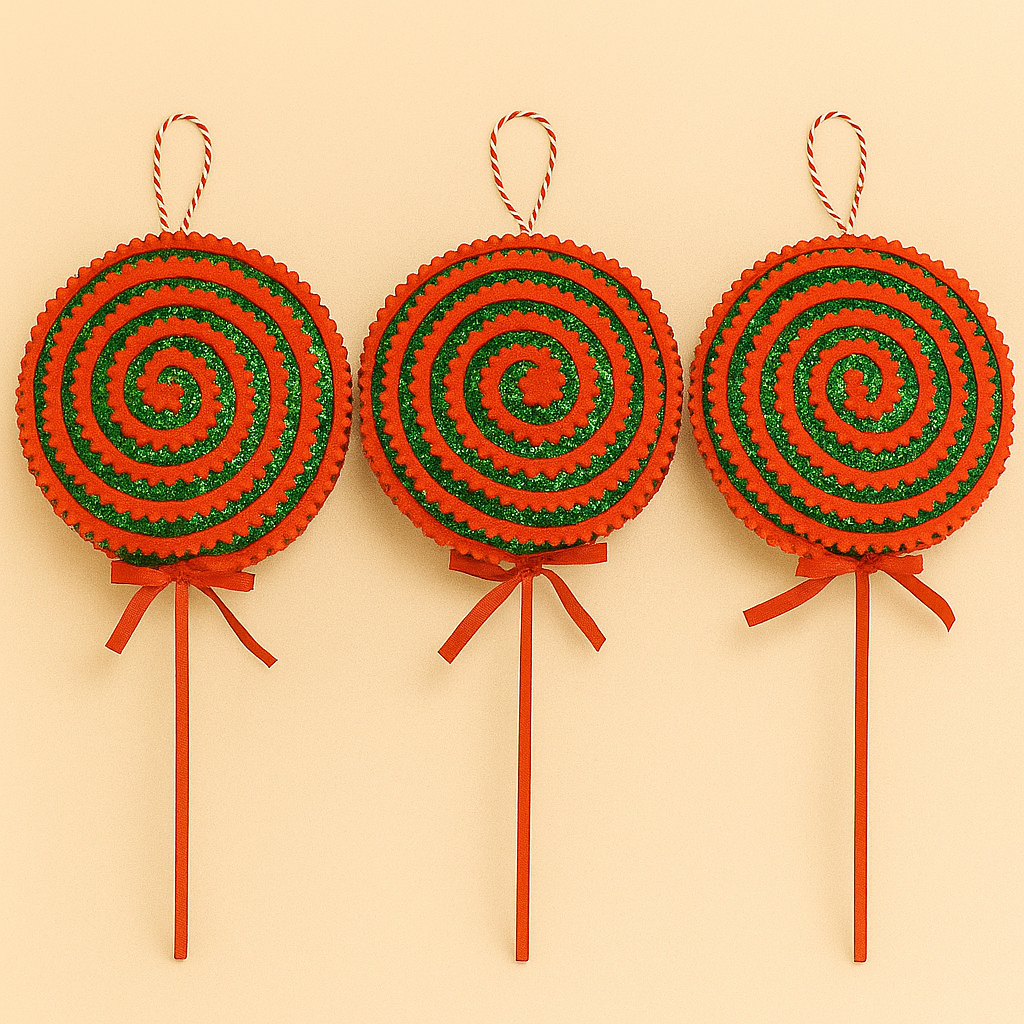 Christmas Lollipop Decor – Sweet Festive Charm - Pack Of 2