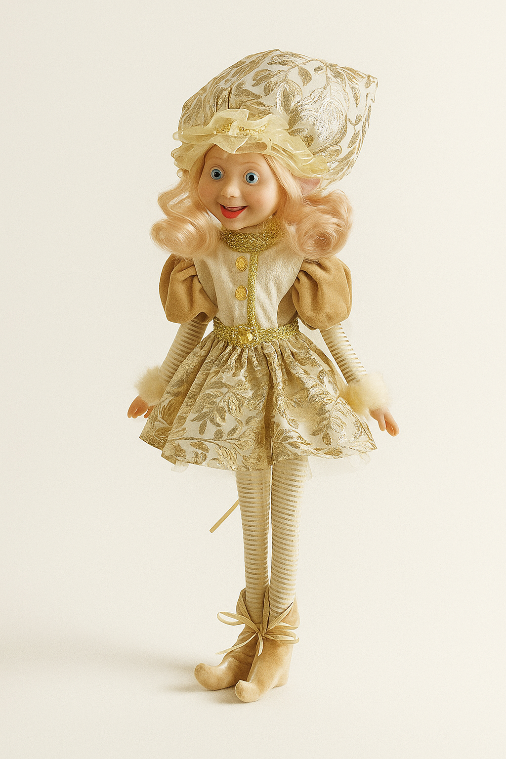 Golden Christmas Fairy Ornament