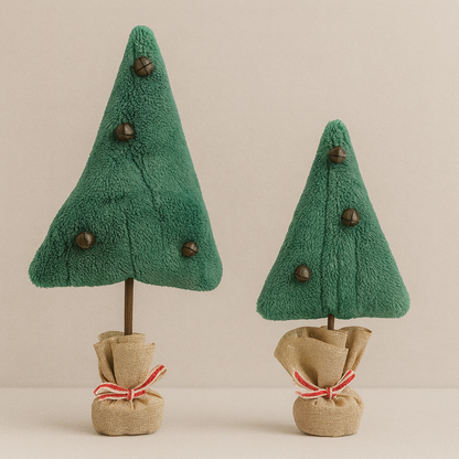 Soft Plush Christmas Trees Decor - set of 2
