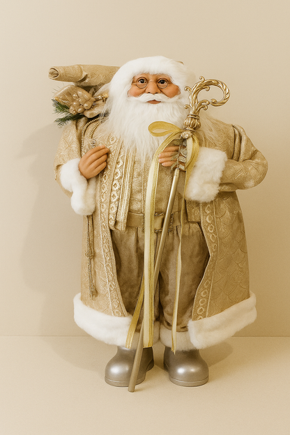 Festive Santa with Golden Details