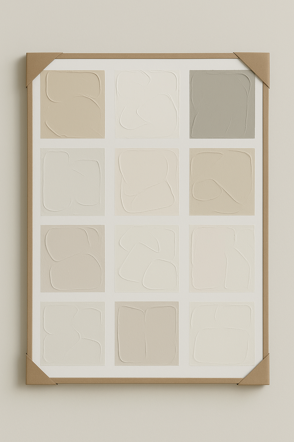 Minimalist Textured Wall Art – Neutral Palette