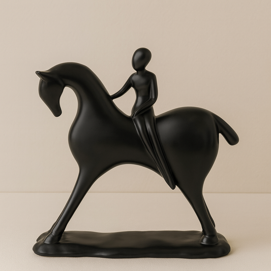 Abstract Horse Rider Statue