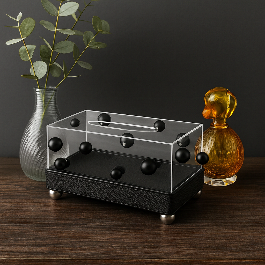 Luxury Acrylic & Leather Display Box