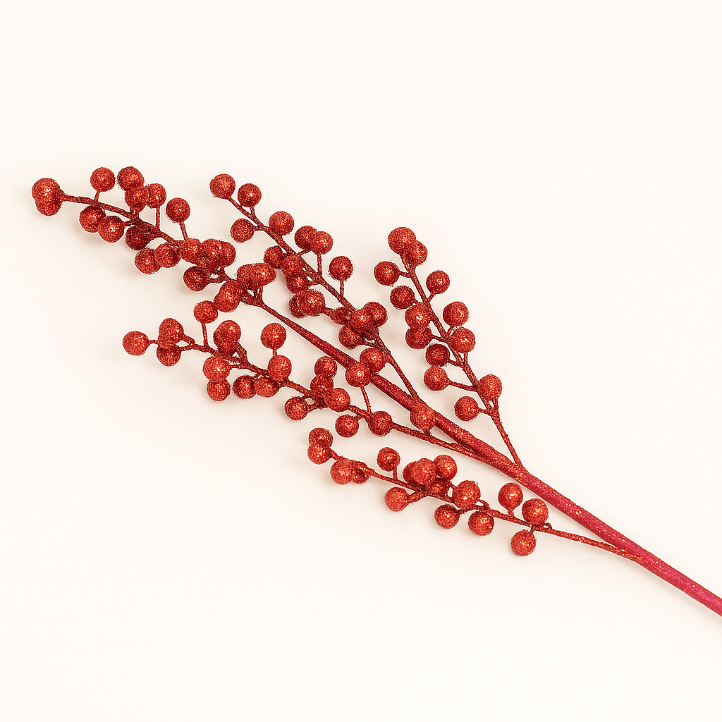 Sparkling Glitter Holiday Branches - Pack Of 2