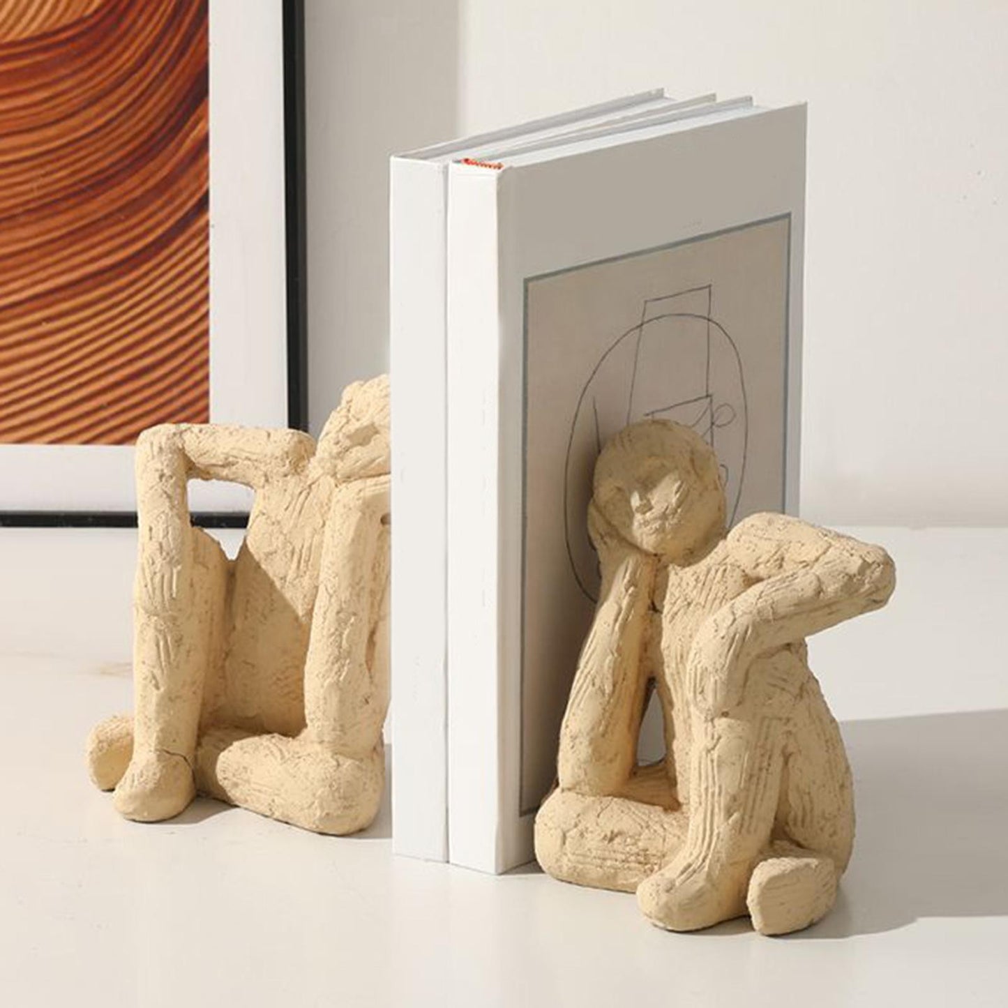 Artistic Ceramic Bookends set of 2